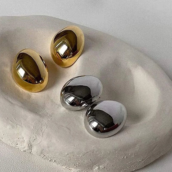 Geometrice Round Chunky Drop EarringsFashion