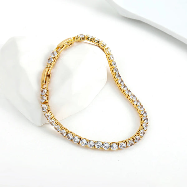 Luxury Round CZ Tennis Bracelet
