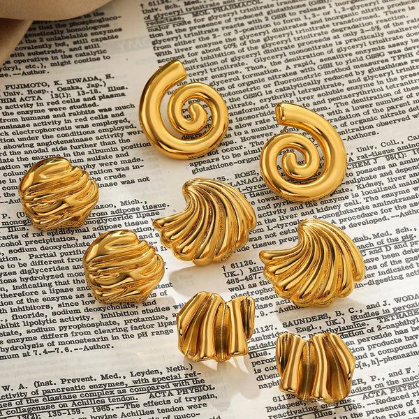 Rotating Spiral Shape Earrings