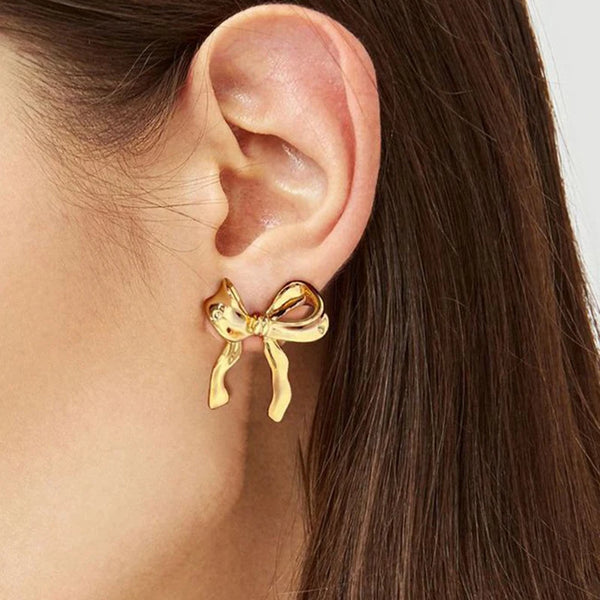 Ribbon Bow Knot Earrings