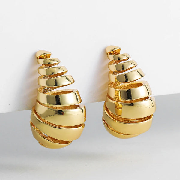 Thick Glossy Drop Earrings